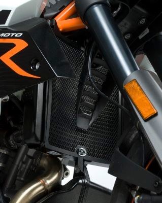 Radiator Guards for KTM 990 SMR ('12- onwards),KTM 990 SM ('08- onwards) and KTM 990SMT ('08- onwards) Colour:: Black