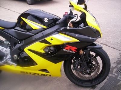 Crash Protectors - Classic Style for Suzuki GSXR1000 K5-K6 Colour: White