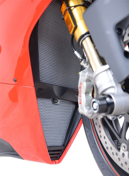 Radiator Guard and Oil Cooler Guard Kit for Ducati Panigale V4, V4S and Speciale  Colour: Titanium