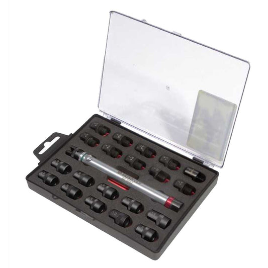 Bikeservice Tools 22pcs Spoke (Fixed torque /  not adjustable) wrench Set w steel ends