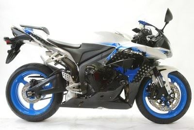 Crash Protectors - Aero Style for Honda CBR600RR '09-'12 Colour: White