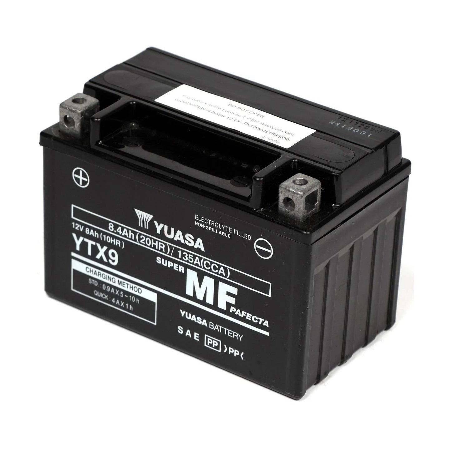 Yuasa YTX9 (WC) 12V Factory Activated MF VRLA Battery
