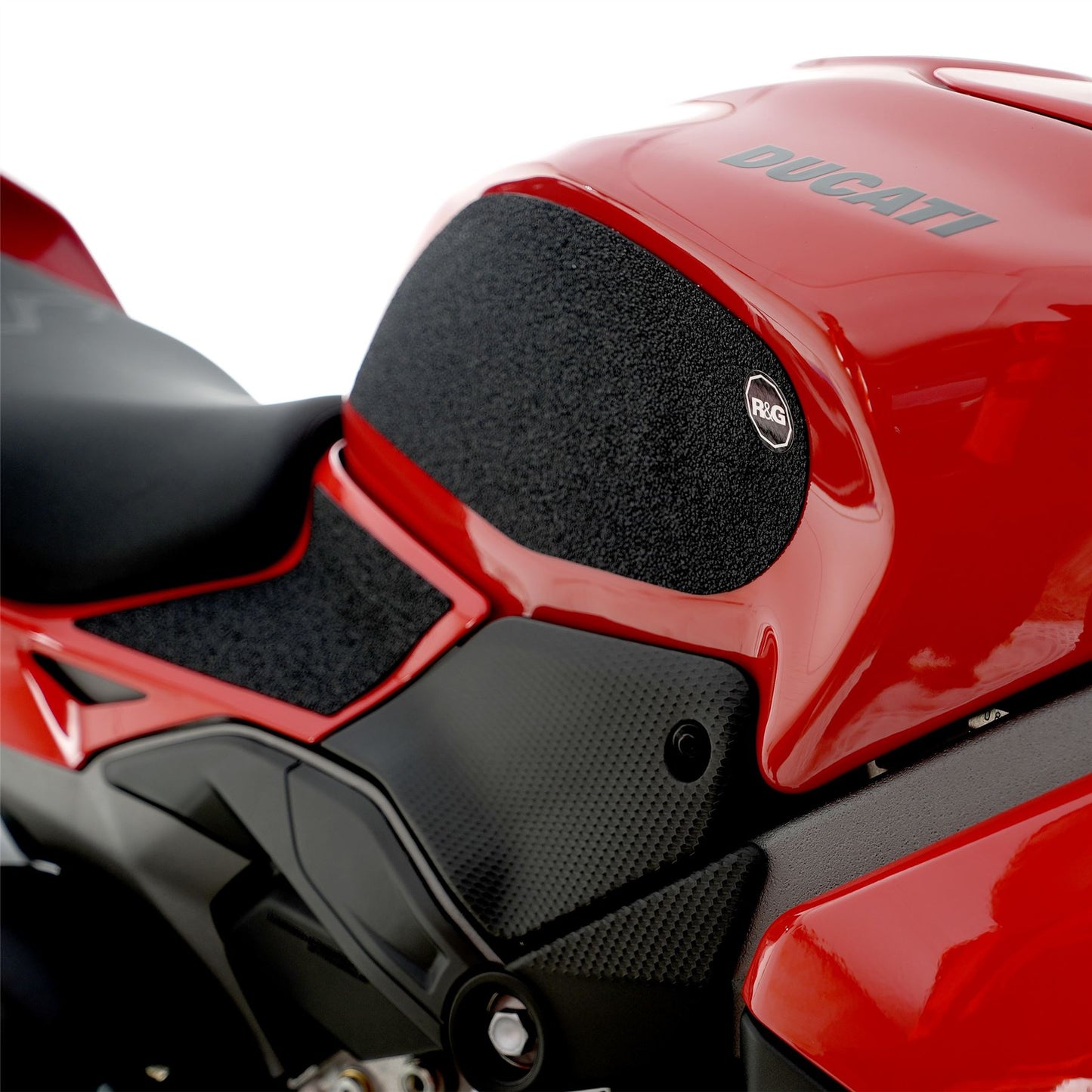 R&G Tank Traction Grips for Ducati Panigale V4 S, Streetfighter V4(S)  '25-  Colour: Black