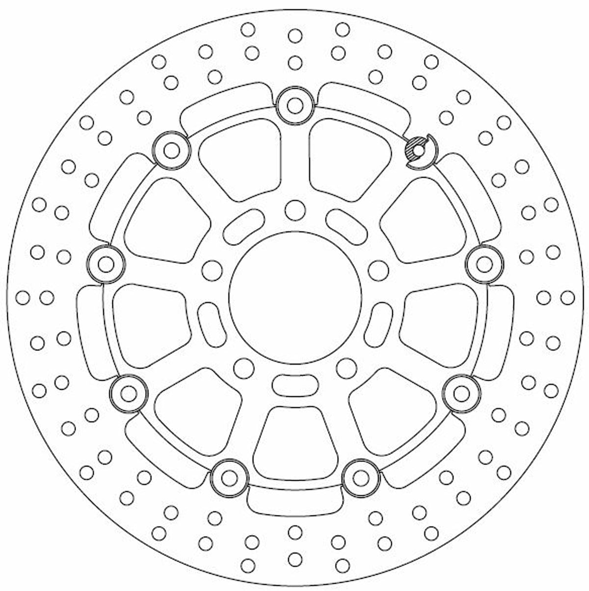 Ferodo Brake Disc Floating Alloy Centre FMD0241RX