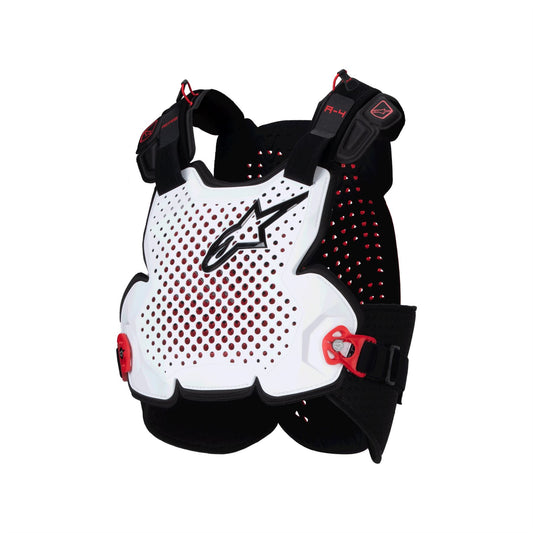 Alpinestars A-4 Plasma Chest Protector - Black Red White - Size XL/XXL