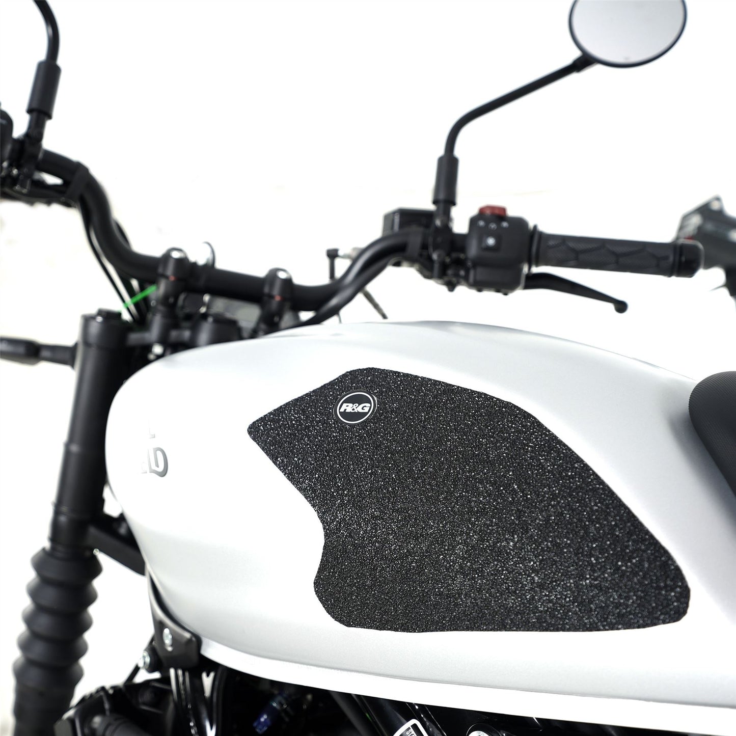 R&G Tank Traction Grips for Royal Enfield Guerrilla 450 '24- Colour: Black