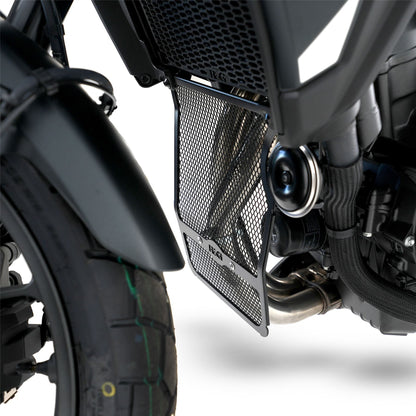 Downpipe Grille for the Honda CB500X '19- & CB400X '19-, NX500 '24- Radiator Guard Colour: Black