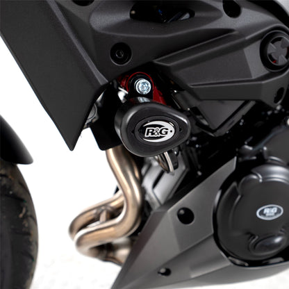 Aero Crash Protectors (Non-drill)- Kawasaki Ninja 250/400 '18- & Z400/ Z250 '19-, Z500 (Ninja) '24- Colour: Black