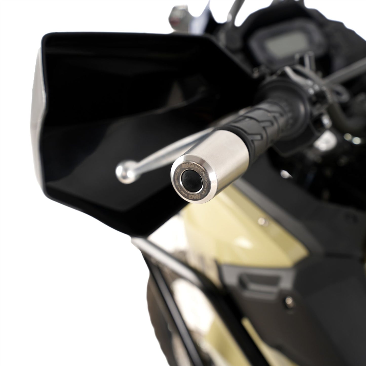 R&G Stainless Steel Bar Ends for Kawasaki Versys 1000 '12-'18, Z1000, ZZR1400, GTR1400, Ninja 125 '19-, Ninja 1000SX '20- '24 , Ninja 1100SX '25-,  Royal Enfield Himalayan '17- & Kawasaki KLR 650 '22-, Eliminator 500 2024