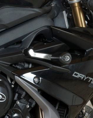 Crash Protectors - Aero Style for Triumph Daytona 675 ('13-) - ROAD Colour: White