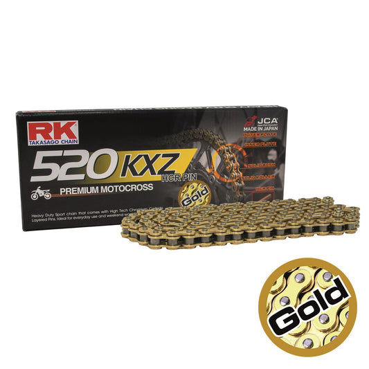 RK GB520KXZ-114 Gold Premium MX Chain