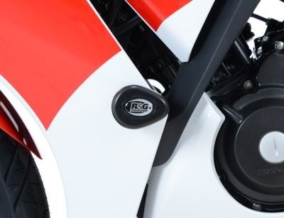 Aero Crash Protectors - Aero Style for Honda CBR300R '14- Colour: Black