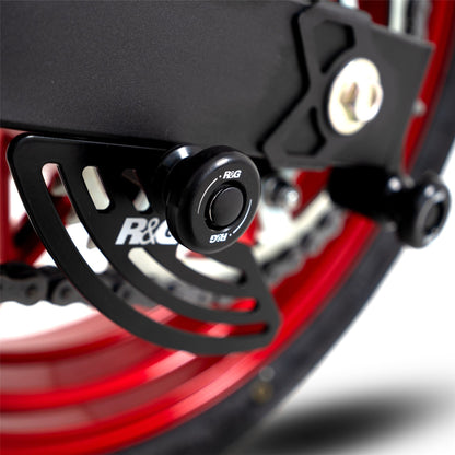 Cotton Reels for the Kawasaki Ninja 250/400 '18- & Z400/ Z250 '19-, Z500 (Ninja) '24-,  Ninja 7 Hybrid HEV / Z 7 Hybrid HEV  '24- Colour: Black