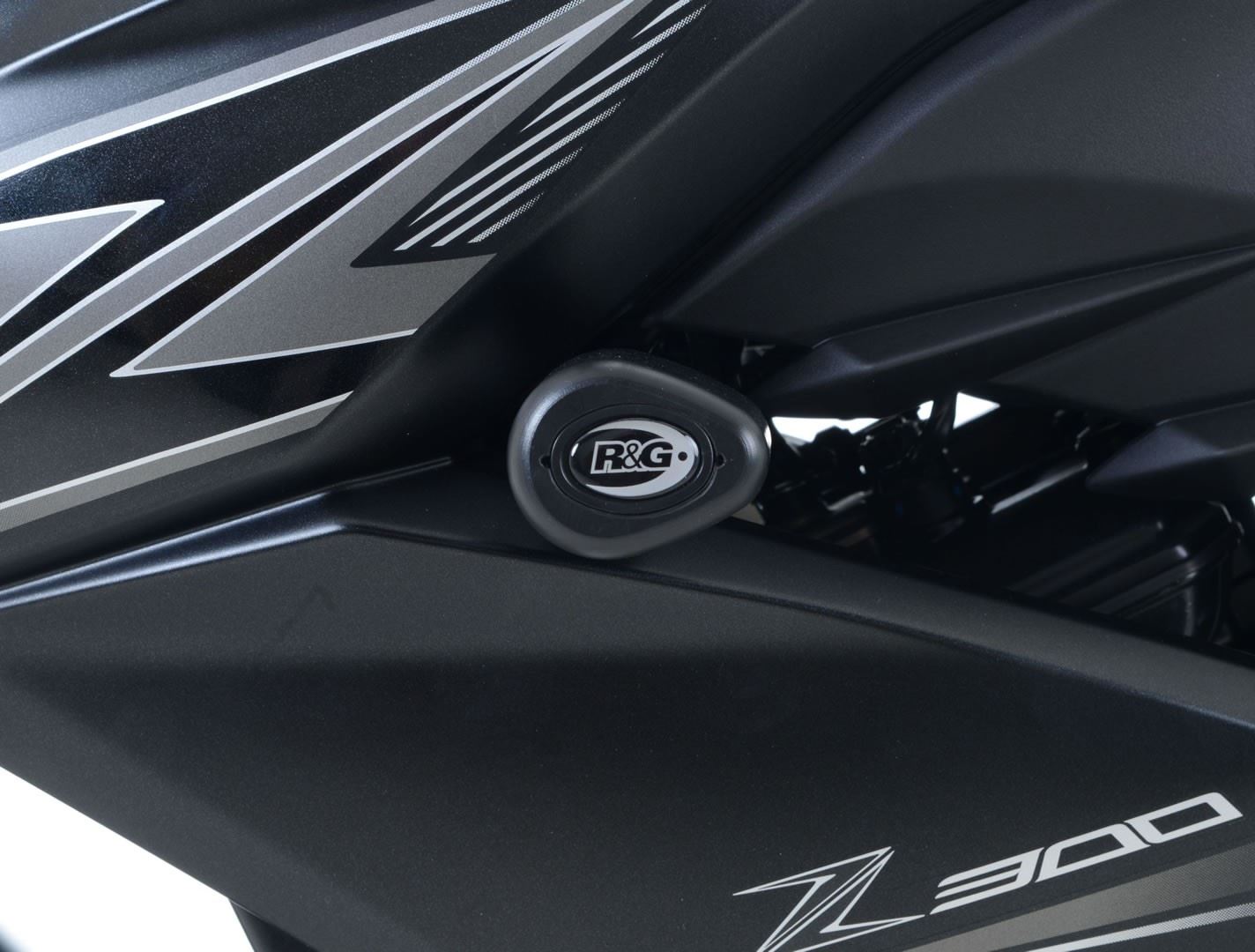 Crash Protectors - Aero Style for Kawasaki Z250 '15-'18 /Z300 '15- Colour: Black