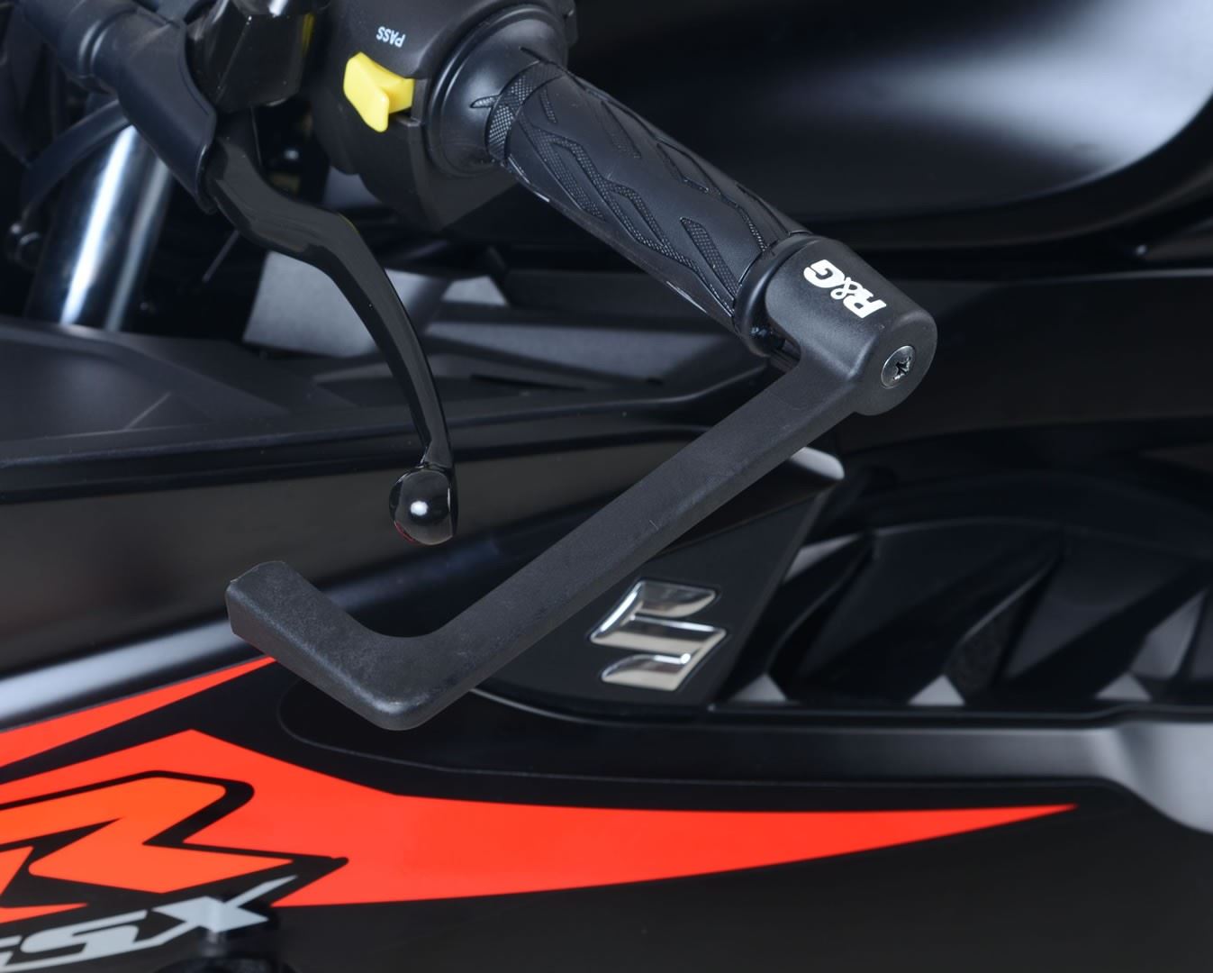Moulded Lever Guard for KTM RC125/ 200/ 390 '17-, Suzuki GSX-R125 '17-, Husqvarna Vitpilen/Svartpilen 401 ’20-, Svartpilen 125 '21- & KTM 390 Adventure '20-'24  Colour: Green