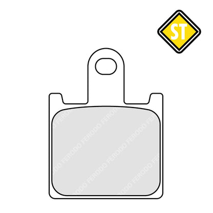 Ferodo FDB2220ST Sinter Grip Road Compound Pad - 4 Per Set - FA417/4