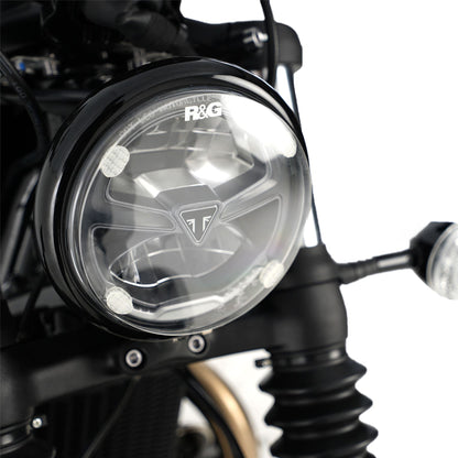 Headlight Shield for Indian FTR1200 (S) '19-, Scout Bobber '20- & Triumph Scrambler 1200 XC/XE '19-, Bonneville bobber '21-
