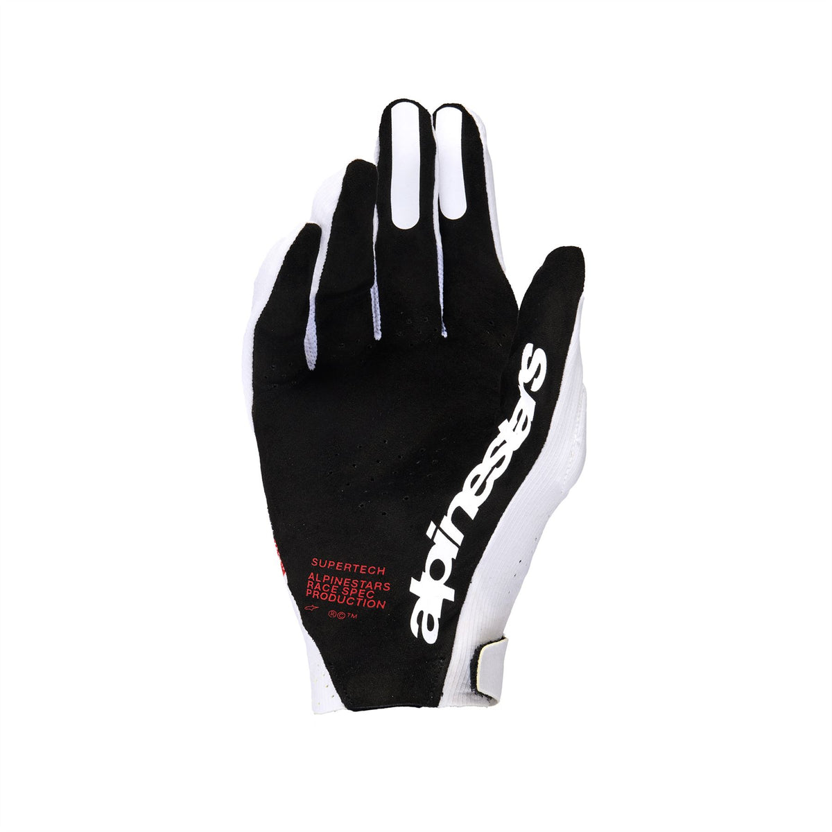 Alpinestars Supertech MX Gloves - White Black Fire Red - Size L