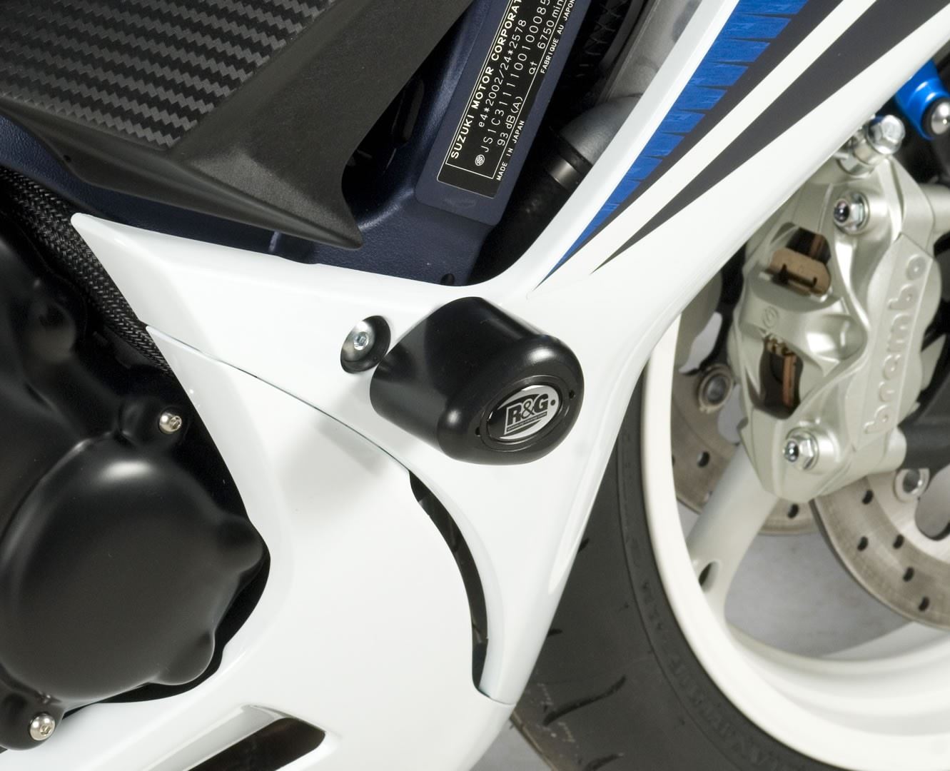 Crash Protectors - Aero Style for Suzuki GSXR600/750 '11- '24 Drill Kit Colour: White