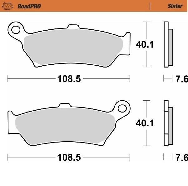 Moto-Master RoadPro Sinter Brake Pads - 416802 (MM416802)