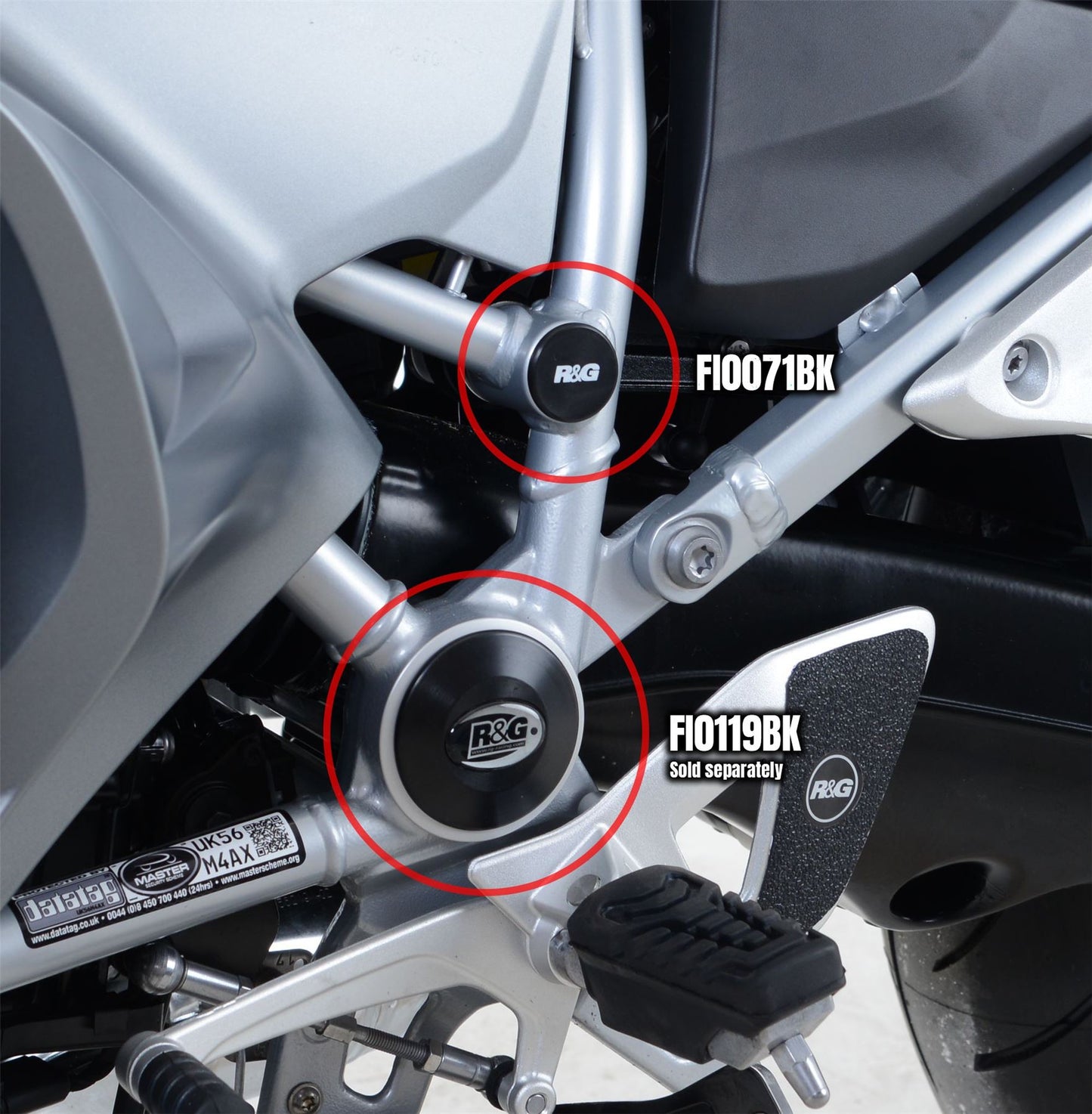 Left Hand Side Mid Frame Plug for BMW R1200RT '14- & R1250RT '19-