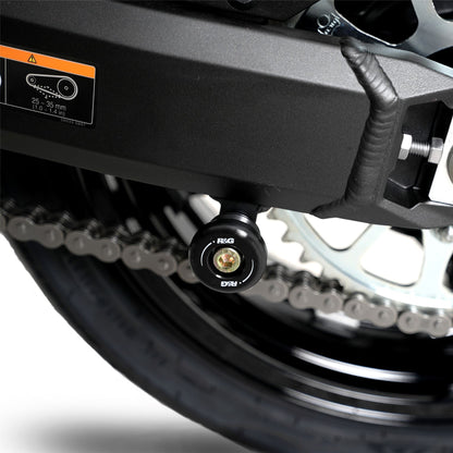 Cotton Reels for Kawasaki Z900 '17- , Z900RS '21- '24, ZH2 '20- '24 and Triumph Bonneville Bobber '17-'20 models Colour: Black