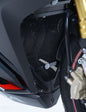 Downpipe Grille for the Honda CBR250RR '17- Black / Titanium / Red: Red