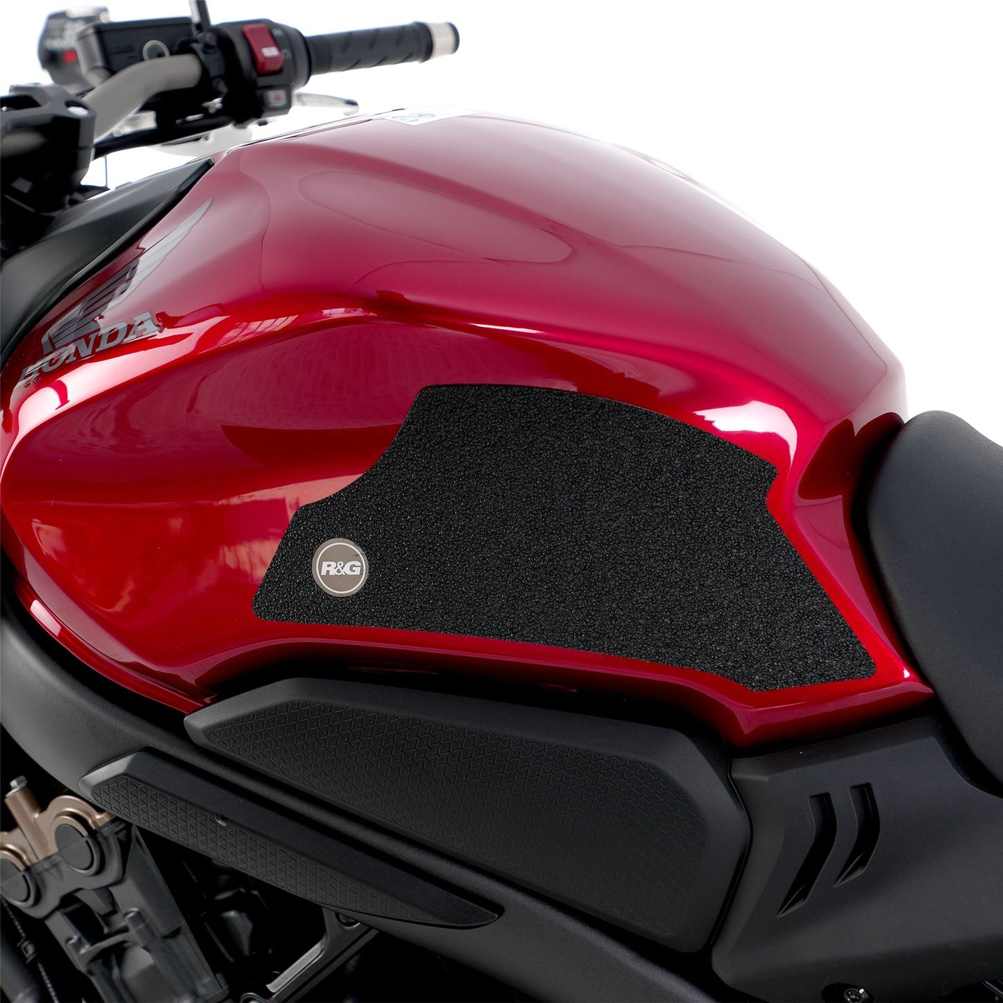 R&G Tank Traction Grips for Honda CB650R '19-, CBR650R '19- & CB650F '19- Colour: Clear