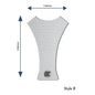 Eazi-Grip PRO Centre Tank Pads Style : Style B Eazi-Grip Colour: Clear