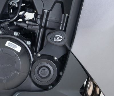 Crash Protectors - Aero Style for Honda CBR500R ('13-'15 ONLY) - NON DRILL KIT Colour: Black