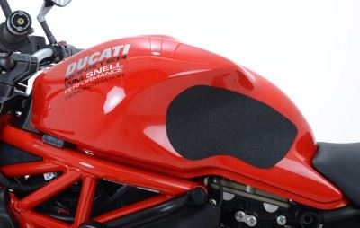 R&G Tank Traction Grip for Ducati Monster 1100 /  1100 EVO '10- &, 1200 S '14- and 797 '17- Colour: Clear