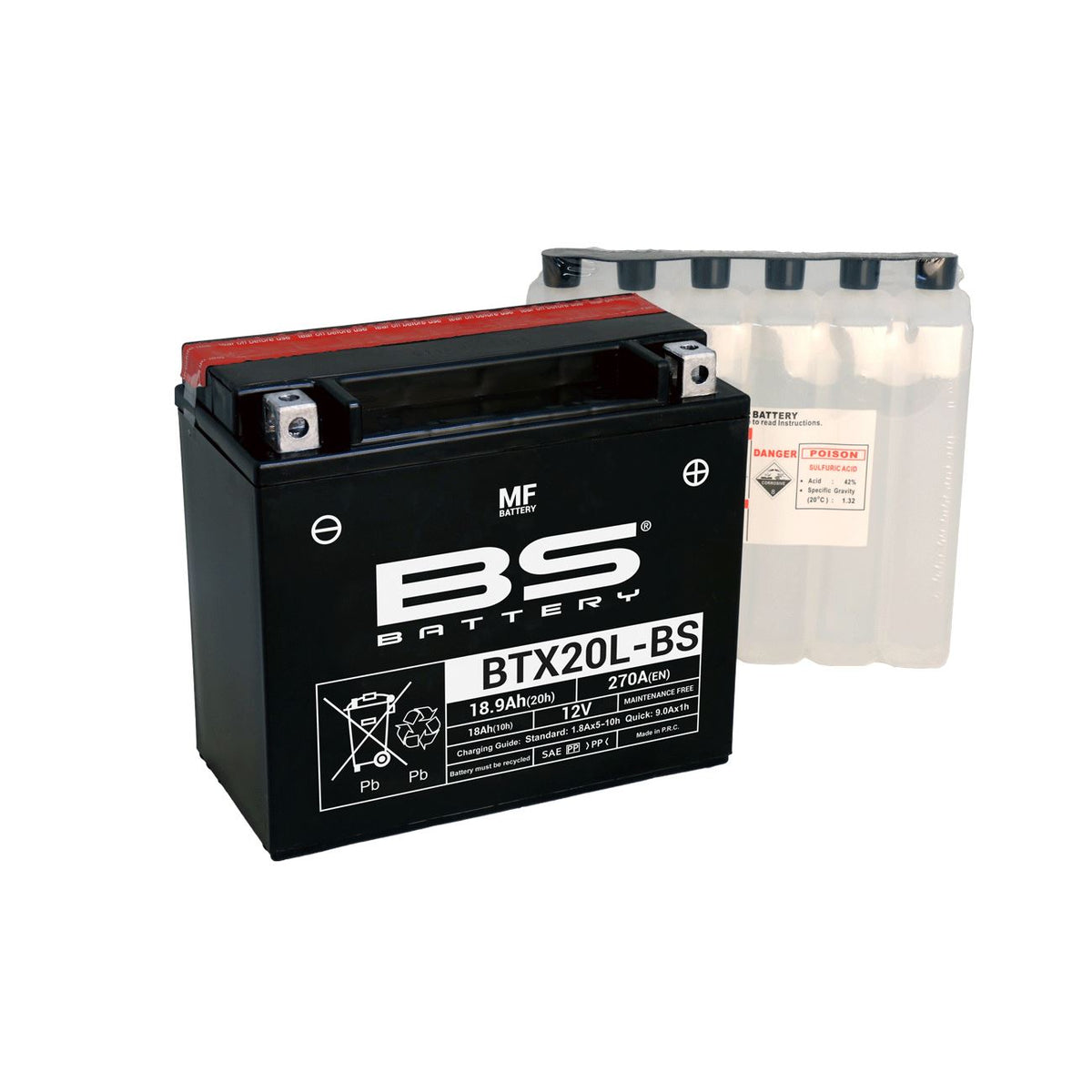 BS BTX20L-BS (CP) Combi-Pack MF Battery