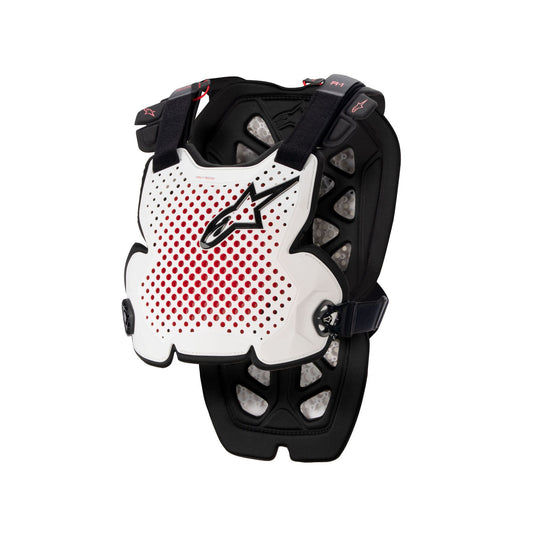 Alpinestars A-1 Pro Chest Protector - White Black Red - Size XL/2XL