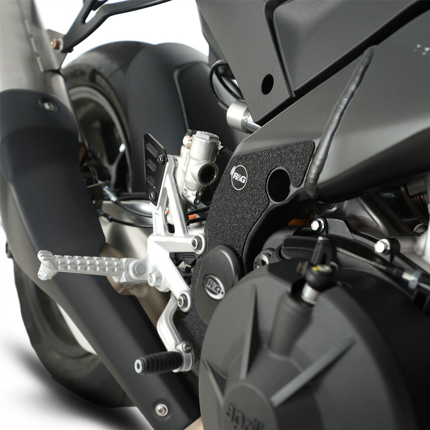 R&G Boot Guard Kit for Aprilia Tuono V4 1100 (Factory)'21-