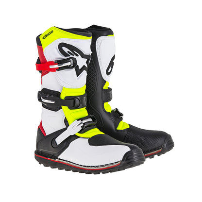Alpinestars Tech T - White Red Yellow Fluo Black - US 12 / EU 47