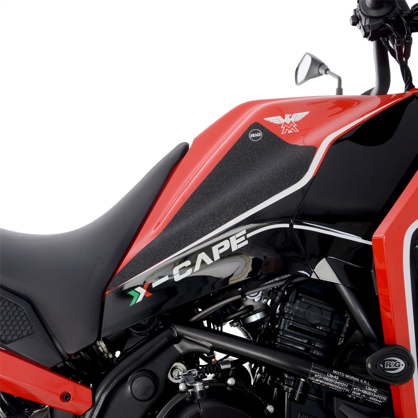 R&G Tank Traction Grips for Moto Morini X CAPE 649 21- Colour: Clear
