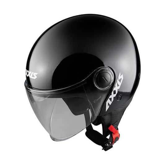 Axxis Square Solid A1 Gloss Black XS 53-54cm Helmet