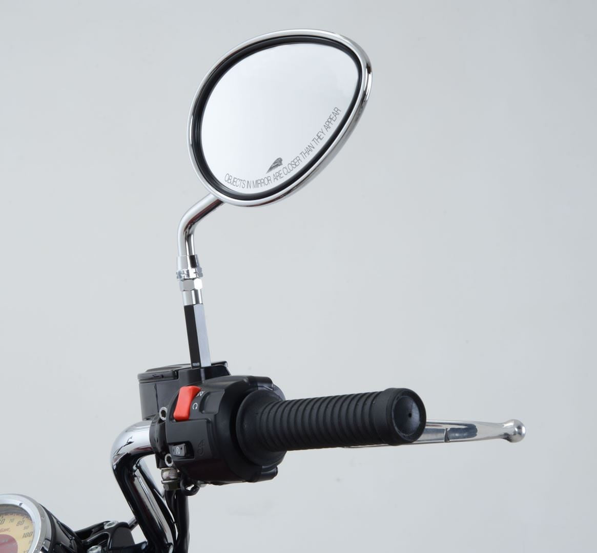 Mirror Risers for Indian Scout '15-, Scout Sixty '18-, Scout Bobber '17-, FTR1200/S '19- & CFMoto 700CL-X Heritage '21-