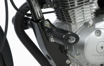 Crash Protectors - Aero Style for Honda CBF125 '09-'16 Colour: Black
