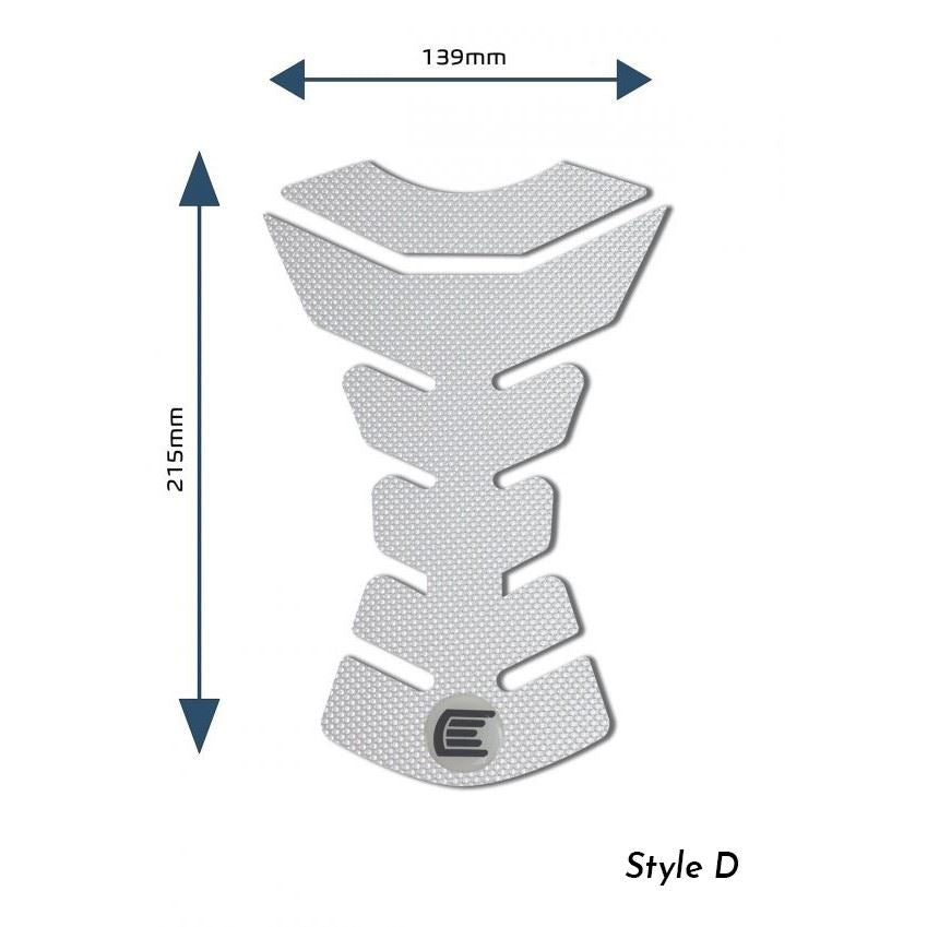 Eazi-Grip PRO Centre Tank Pads Style : Style D Eazi-Grip Colour: Clear
