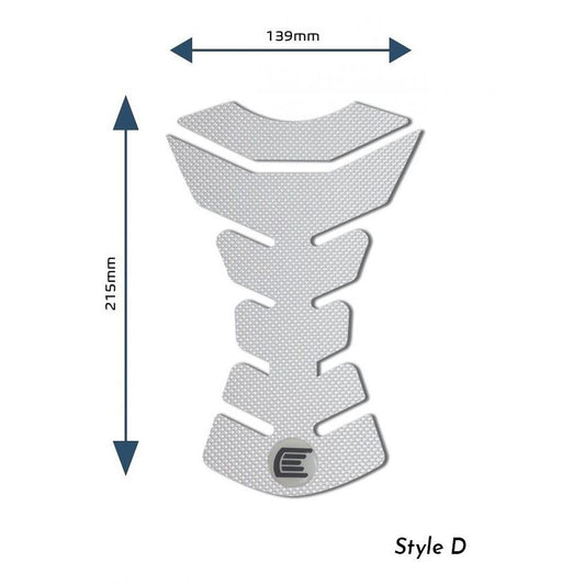 Eazi-Grip PRO Centre Tank Pads Style : Style D Eazi-Grip Colour: Clear