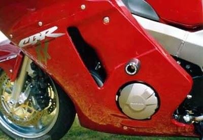 Crash Protectors - Classic Style Honda CBR1100 Blackbird Colour: White
