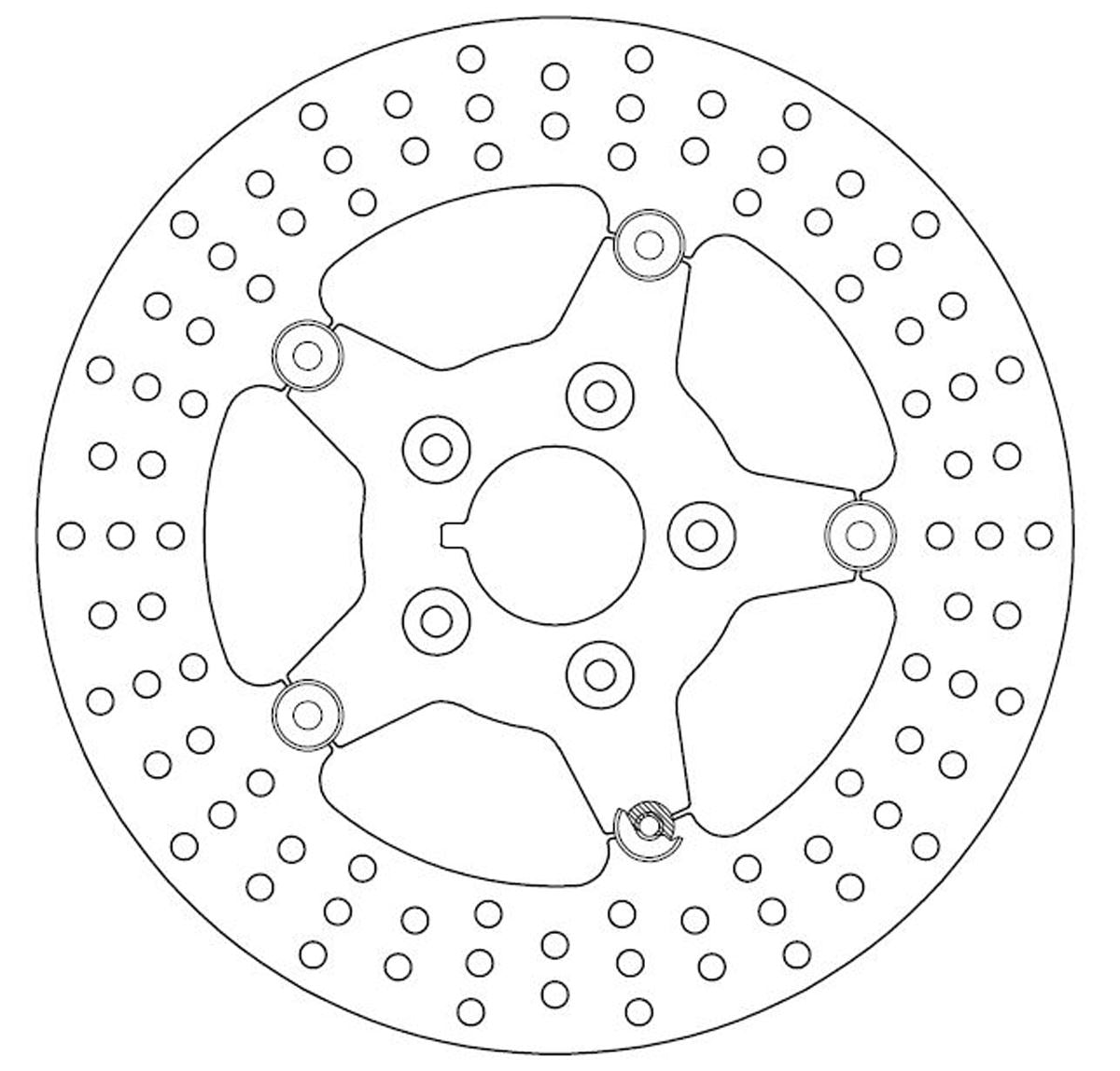 Ferodo Brake Disc Floating Steel Centre FMD0266RF