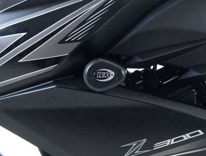 Crash Protectors - Aero Style for Kawasaki Z250 '15-'18 /Z300 '15- Colour: White