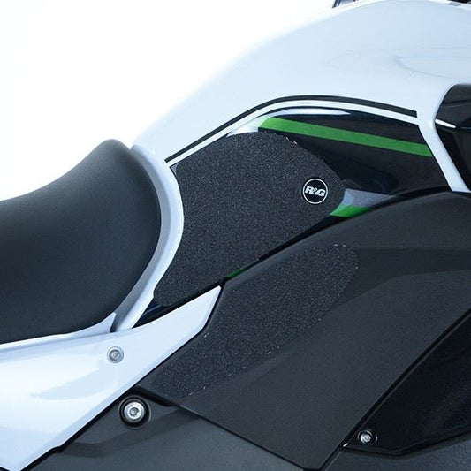 R&G Tank Traction Grip for Kawasaki Versys 1000 '19- '24 & Versys 1100 ’25- (4 piece kit) Colour: Clear