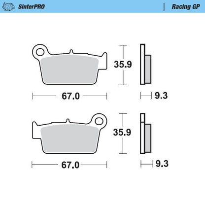 Moto-Master Racing GP SinterPRO Brake Pads - 94512