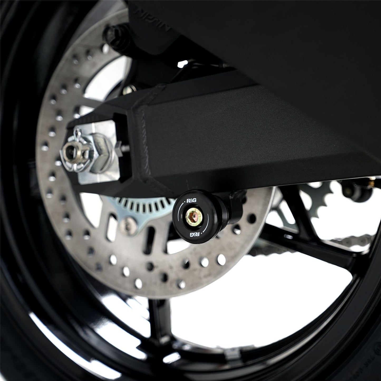 Cotton Reels for Kawasaki Z900 '17- , Z900RS '21- '24, ZH2 '20- '24 and Triumph Bonneville Bobber '17-'20 models Colour: White