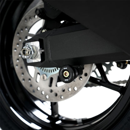 Cotton Reels for Kawasaki Z900 '17- , Z900RS '21- '24, ZH2 '20- '24 and Triumph Bonneville Bobber '17-'20 models Colour: White