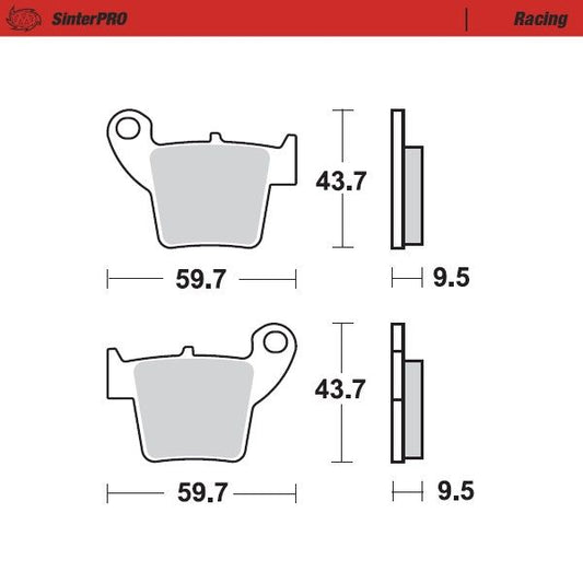Moto-Master Racing SinterPRO Brake Pads - 94311