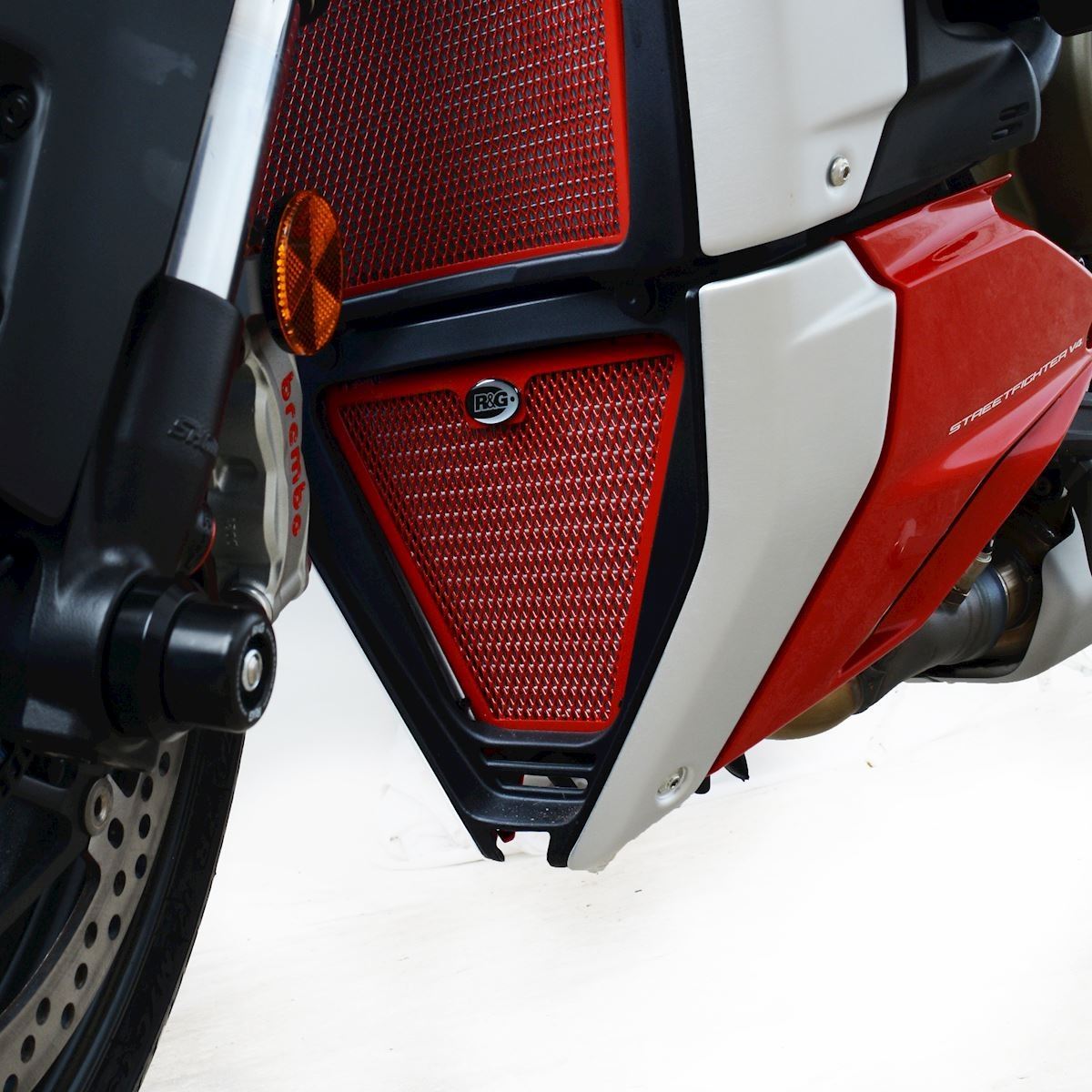 Oil Cooler Guard for Ducati Streetfighter V4(S) '20-, Panigale V4R '19-, Panigale V4(S) '18- '24 & Panigale Speciale '18- Colour: Red